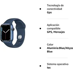 Розумний годинник Apple Watch Series 7 41mm Abyss Blue EU темно синій - мініатюра 5