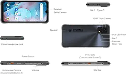 Смартфон Umidigi Bison X10S 4/32Gb grey - мініатюра 5