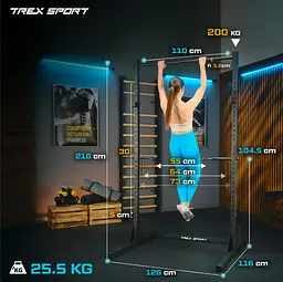 Стаціонарний підлоговий турнік Trex Sport TX-100PR - мініатюра 16