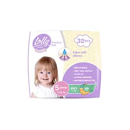 Підгузки Lolly Premium Soft 5 (11-25 кг) 32 шт (4820174981051)