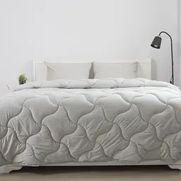 Ковдра євро ТЕП VELOUR 1-04872_34485 200х210 см світло-сіра
