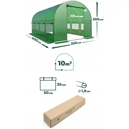 Теплиця-парник Garden Rosa 10 м² 400x250x200 см - мініатюра 5