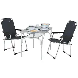 Стіл Bo-Camp Premium 90x60 см сірий (DAS303276) - мініатюра 12