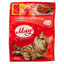Сухий корм для котів Мяу з телятиною 300 г (B1210720) - мініатюра 2