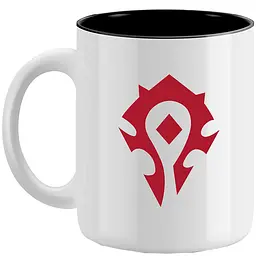 Чашка World of Warcraft Horde (Варкрафт) 325 мл Білий - мініатюра 3