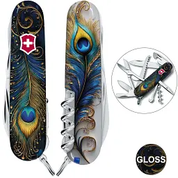 Складаний ніж Victorinox HUNTSMAN DESIGN Дивовижне перо - мініатюра 1