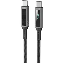 Дата кабель WIWU C079 Warriors Type-C to Type-C 100W 1.2 м Black