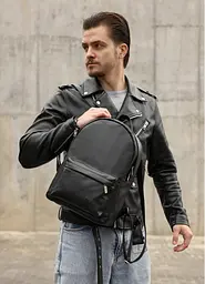 Чоловічий рюкзак Sambag Brix Classic чорний 35 х 25 х 12 см (14511001m) - мініатюра 4