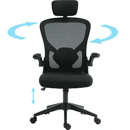 Крісло ігрове Sandberg ErgoFusion Gaming Chair Basic чорне - мініатюра 8