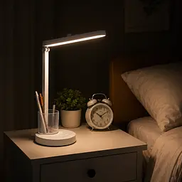 Акумуляторна настільна лампа BL 1997 / Сенсорний світильник / LED лампа з органайзером - мініатюра 4