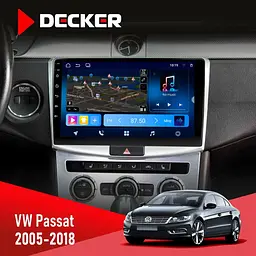 Штатна магнітола VW Passat (B6, B7) 2005-2014, CC 2012-2018 Decker D10-008 8x128 DSP 4G Decker (НФ-00006617)