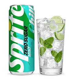 Газований напій Sprite Chill Zero Sugar Mint Zitrone Limette 330 мл - мініатюра 2