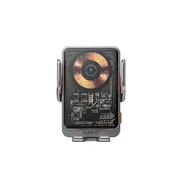 Автотримач з бездротовою зарядкою HAVIT W3033 15W Black/Silver HAVIT (28064-000) - мініатюра 2