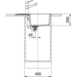 Кухонна мийка Franke Sirius 2.0 S2D 611-62/143.0627.383/тектонайт/620х500х200/врізна/сірий - мініатюра 3