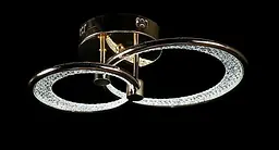 Люстра стельова LED Splendid Ray LT98120/1+1, 2 лампи, золото, білий, сучасний стиль для дому - мініатюра 3