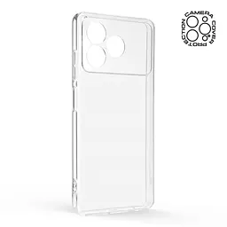Прозрачный чехол для ZTE Blade A36 4G с защитой камеры, тонкий, силиконовый, бесцветный, ударопрочный, противоударный бампер с закрытой камерой, ArmorStandart (ARM88897) - мініатюра 2