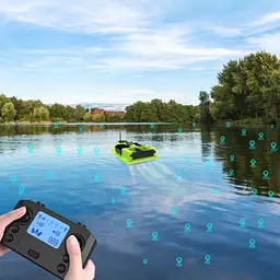 Прикормочний кораблик для риболовлі з GPS на 99 точок, до 2 кг, дальність 600 м - мініатюра 4