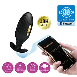 Смарт анальна пробка з вібрацією та електростимуляцією LyBaile Pretty Love Jefferson Electric Shock Stimulator, 9.2х3.4 см - мініатюра 2