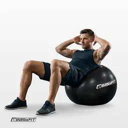 М’яч для фітнесу EasyFit BalanceBall 65 см чорний - мініатюра 6
