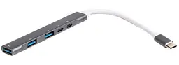 USB-Хаб Maxxter USB 3.0 HU3C-4P1PD-01 (HU3C-4P1PD-01)
