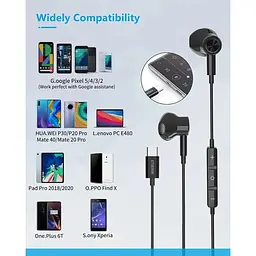 Навушники USB Type C HiFi з мікрофоном та регулятором гучності - мініатюра 6