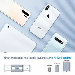 Настільний тримач для телефона та планшета UGREEN LP142 на струбцині для поверхонь завтовшки до 52 мм кронштейн для екранів 4–12,9 дюйма з поворотною головкою на 360° з поворотом важеля на 180° з доступом до зарядного порту з двосекційним пружинним важелем із силіконовими накладками для захисту пристрою та меблів чорний (50394) - мініатюра 3