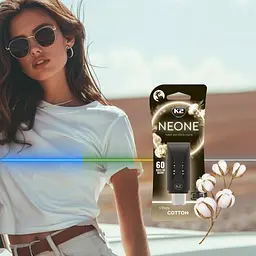 Ароматизатор повітря на обдув K2 NEON VIBE COTTON Бавовна (V373) (K20775) - мініатюра 2