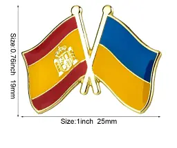 Подвійний значок-пін «Україна – Іспанія» 25 × 19 мм (00103) - мініатюра 2