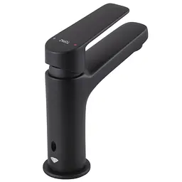 Змішувач для умивальника Topaz Capri TCA-15207-H44-BL картридж D25 H=140 шланги 45см Чорний матовий - мініатюра 6