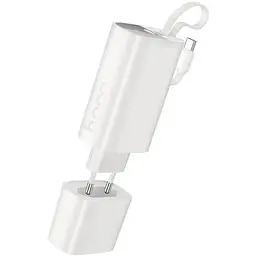 Портативний ЗП Power Bank Hoco J148 Handy PD20W with cable 5000 mAh White