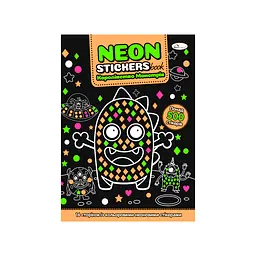 Книжка-розмальовка NEON STICKERS Королівство монстрів