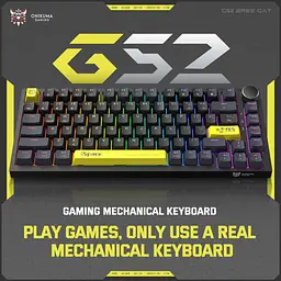 Клавіатура Onikuma ігрова M-52 з RGB підсвіткою бездротова геймерська Bluetooth для ПК і Mac - мініатюра 3