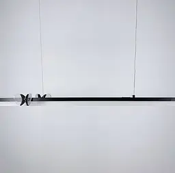 Світлодіодна видовжена люстра із метеликами в чорному корпусі Line.F C 18-1000 BK - мініатюра 2