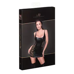 Сукня з мереживними вставками Noir Handmade F229 Powerwetlook dress with lace inserts, M - мініатюра 4