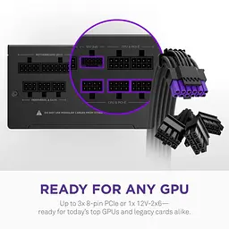 Блок живлення NZXT C1000W ATX 3.1 Black 80+ Gold (PA-0G3BB-EU) - мініатюра 4