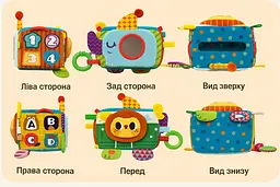 Тянучка Серветниця для малюка, брязкальце з прорізувачем, іграшка для розвитку моторики - мініатюра 10