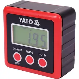 Кутомір електронний YATO діапазон 4х0-90° з живленням від 2 батарейок 1.5 В тип ААА (YT-71000) - мініатюра 2