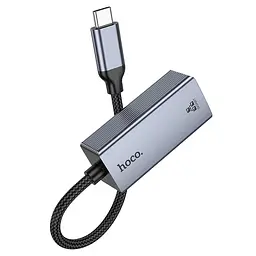 Контролер HOCO UA37 USB 3.0 to Ethernet - Мережевий адаптер 10/100/1000Mbps з дротом, Black, Blister Q100 - мініатюра 5