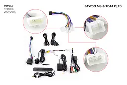 Штатна автомагнітола EasyGo M9-3-32-TA QLED Toyota Avensis - мініатюра 2