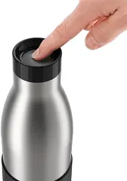 Термос Tefal Bludrop soft touch, 700 мл, нержавіюча сталь, чорний (N3111110) - мініатюра 2