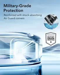 Матовий чохол ESR Zero Clear Case (HaloLock) Frosted Black для iPhone 16 Pro (1A7730202) - мініатюра 6