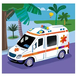 Пазл 3 в 1 Clementoni Rescue Vehicles: 3 картинки по 48 елементів (25318.00) - мініатюра 2