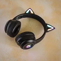 Навушники Onikuma B90 Bluetooth Gaming CAT with LED чорні - мініатюра 2