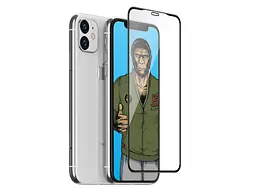 Скло Blueo Full 3D Stealth Series for iPhone 11 Pro Max/XS Max Front Black - мініатюра 7