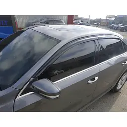Дефлектори вікон вітровики для Volkswagen Passat B7 B8 USA 2011-2019 4 шт (Auto Clover) - мініатюра 2