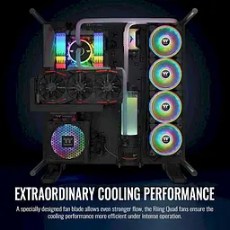 Вентилятор Thermaltake Riing Quad 12 RGB Radiator Fan TT Premium Edition (CL-F088-PL12SW-C) - мініатюра 6