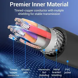 Кабель Vention USB 3.0 A Male to Micro-B Male Cable with USB Power Supply PVC Type 0.5m Black (CQPBD) - мініатюра 6
