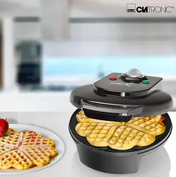 Вафельниця CLATRONIC WA 3491 Black 1200Вт з індикатором нагріву - мініатюра 4