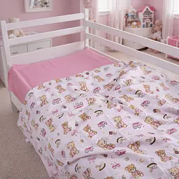 Підковдра MirSon Ranforce Elite Little Teddy pink 110х140 см (2200012567944) - мініатюра 6