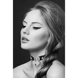 Чокер з замочком-сердечком Bijoux Pour Toi - Heart Lock Black